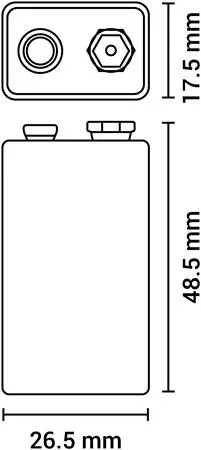 Batéria, 9V, 1 ks, (zinko-uhlíková), zmršťovacia fólia, AGFAPHOTO "Heavy Duty". 2