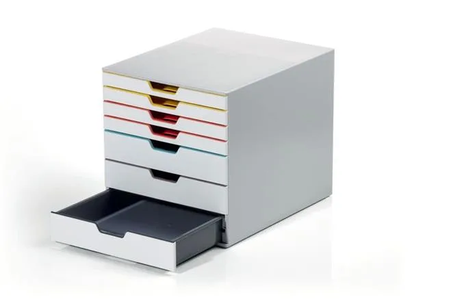 Úložný box na dokumenty, so 7 zásuvkami, DURABLE "VARICOLOR® MIX 7", farebný 3