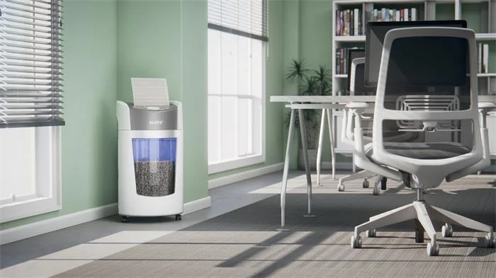 Skartovací stroj, mikrokonfety, 10 listov, LEITZ "IQ OptiMax Office 550 P5" 7