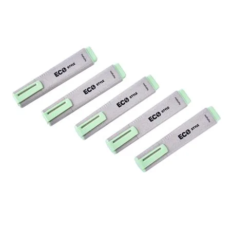 Zvýrazňovač, 1-4 mm, FLEXOFFICE "HL05 Eco Style", zelená 2