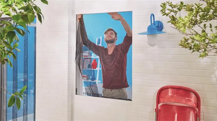 Sieťka proti hmyzu, na okno, samolepiaca, 1,3 x 1,5 m,  TESA "Comfort", biela 4