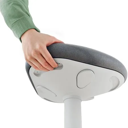 Balančná stolička na státie s oporou, ergonomická, LEITZ "Ergo Active", svetlosivá 6