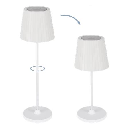 Stolová lampa, nabíjateľná, USB, LED 3,8W EGLO "Cabozo", biela 2