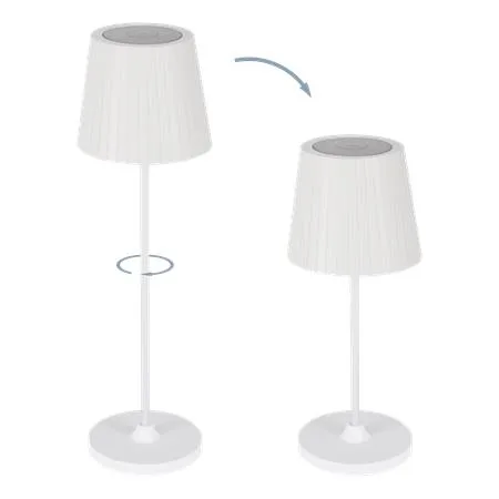 Stolová lampa, nabíjateľná, USB, LED 3,8W EGLO "Cabozo", biela 2