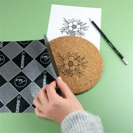 Uhľový papier, A4, strojový, KORES, 100 listov, čierna 3