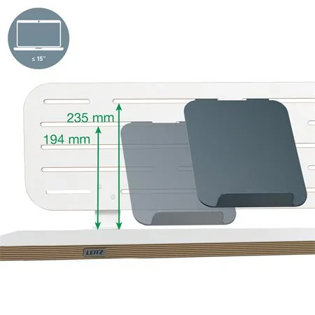 Stolný organizér s držiakom na notebook, 80x25 cm, LEITZ "Ergo" 3