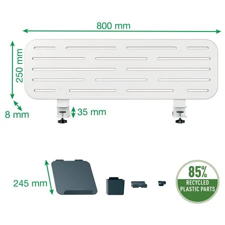 Stolný organizér s držiakom na notebook, 80x25 cm, LEITZ "Ergo" 5