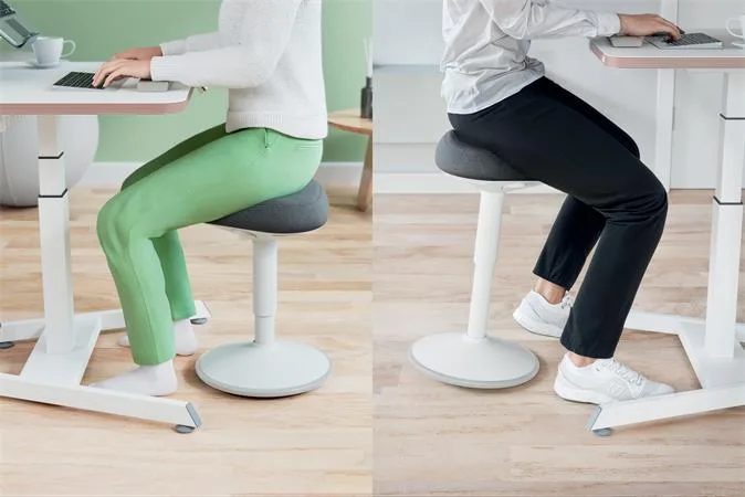 Balančná stolička na sedenie, ergonomická, LEITZ "Ergo Active", svetlosivá 7