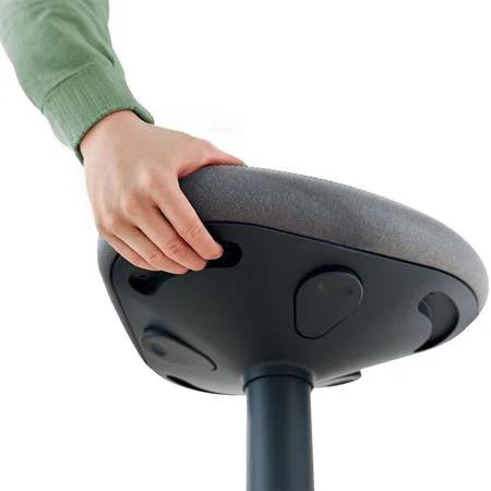 Balančná stolička na sedenie, ergonomická, LEITZ "Ergo Active", tmavosivá 5