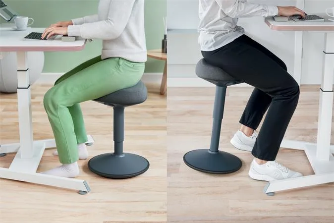 Balančná stolička na sedenie, ergonomická, LEITZ "Ergo Active", tmavosivá 7