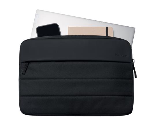 Puzdro na notebook, 14",  z recyklovaného materiálu, KENSINGTON "EQ Sleeve", čierna 4