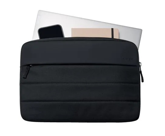 Puzdro na notebook, 14",  z recyklovaného materiálu, KENSINGTON "EQ Sleeve", čierna 4