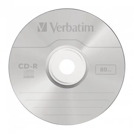 CD-R disk, 700MB, 80min, 16x, 1 ks, klasický obal, VERBATIM "Live it!" 2