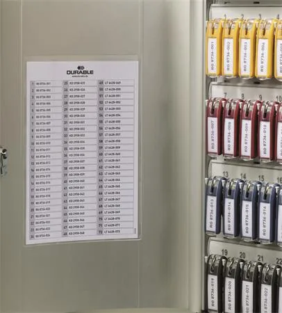 Uzamykateľná skrinka na kľúče, 48 kľúčov, DURABLE "KEY BOX", strieborná 2