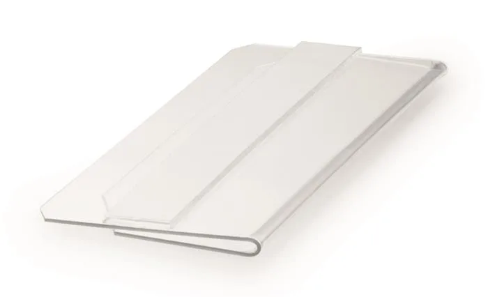 Logistické vrecko, 100x38 mm, vodorovné, DURABLE "HARD COVER", so samolepiacou páskou, priehľadná 3