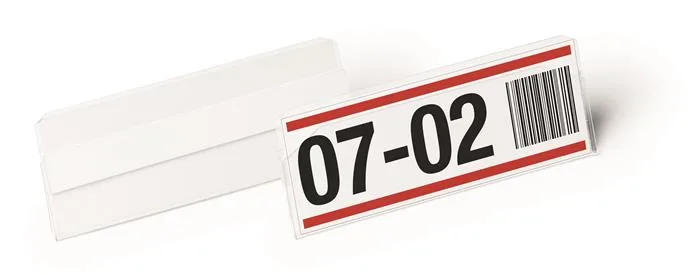 Logistické vrecko, 100x38 mm, vodorovné, DURABLE "HARD COVER", so samolepiacou páskou, priehľadná 4