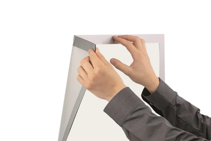 Informačný rám, A1, DURABLE, "DURAFRAME POSTER", strieborná 8