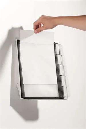 Držiak na prezentačné tabule, nástenný, 10 ks prezentačných tabúľ, DURABLE "SHERPA WALL", sivá 4
