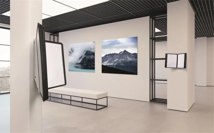 Držiak na prezentačné tabule, nástenný, 10 ks prezentačných tabúľ, DURABLE "SHERPA WALL", sivá 7