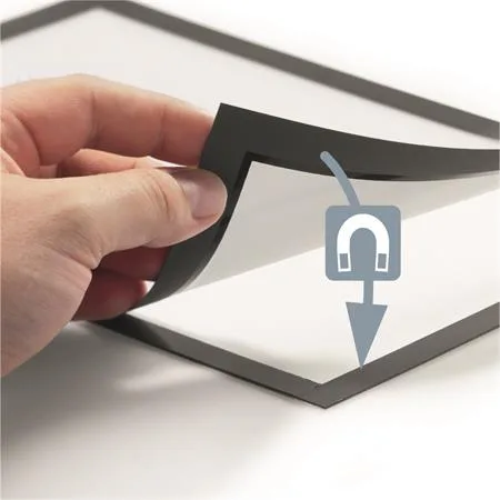Informačný panel, A5, samolepiaca zadná strana, magnetický predný kryt, DURABLE "DURAFRAME", strieborná-čierna 7