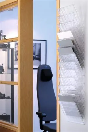 Stojan na prospekty, nástenný, ležiaci, A4, DURABLE "FLEXIBOXX 12", priehľadná 2