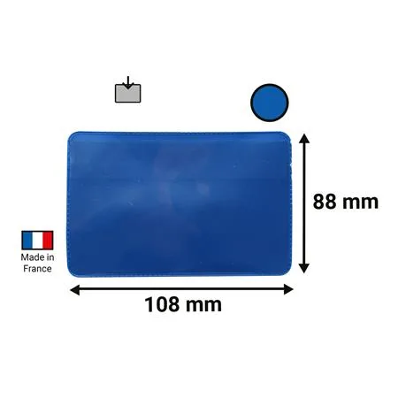 Logistické vrecko, samolepiace, 100×60 mm, PVC, DJOIS, modrá 3