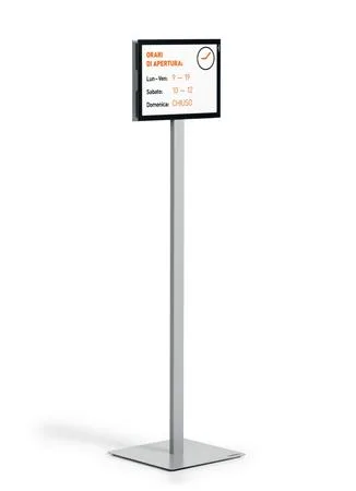 Podlahový stojan, A4, DURABLE "INFO STAND BASIC", antracitovo-sivá 2