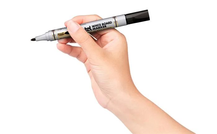 Popisovač na tabule, 2 mm, kužeľový hrot, PENTEL, čierna 3