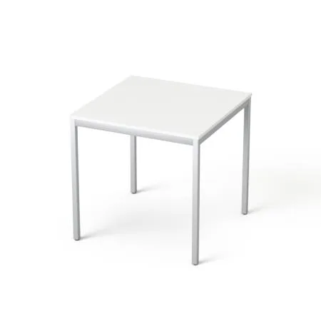 Stôl s kovovými nohami, univerzálny, 75x75 cm, MAYAH "Freedom SV-37", biela 2