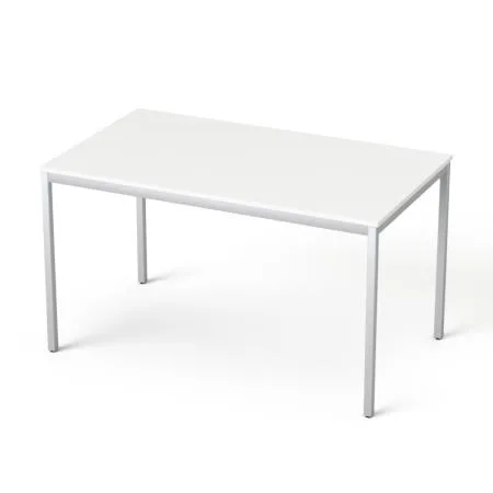 Stôl s kovovými nohami, univerzálny, 75x130 cm, MAYAH "Freedom SV-38", biela 2