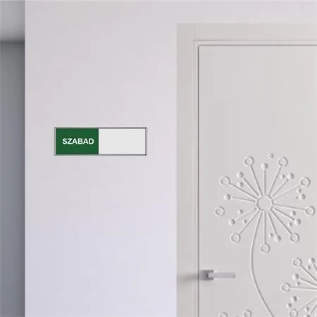 Informačná tabuľa, 200x62 mm, ANTRA "Voľné-Obsadené" 6