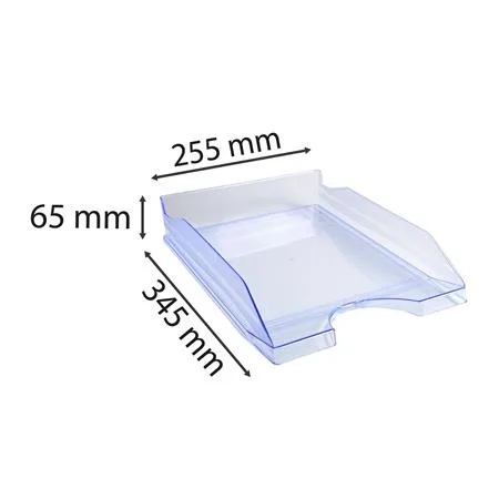 Odkladač, plastový, A4+, EXACOMPTA "Linicolor®", ľadovo modrý 4