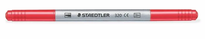 Fixky, sada, 1-3 mm, obojstranné, vyprateľné, STAEDTLER "Noris® 320, 12 rôznych farieb 2