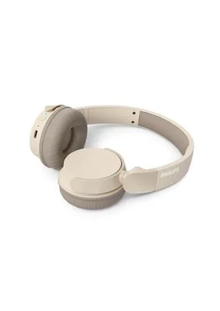 Náhlavné slúchadlá, bezdrôtové, Bluetooth 5.3, PHILIPS "TAH3209", béžové 2