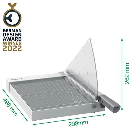 Rezačka, páková, A4, 10 listov, LEITZ "Precision Home Office A4" 4