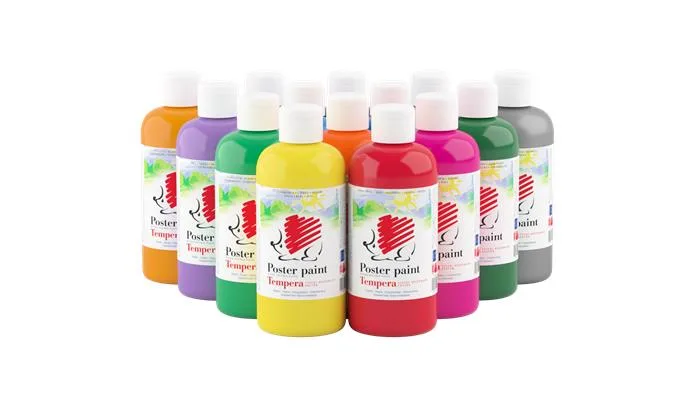 Tempera, 500 ml,  ICO "Ježko", žltá 2