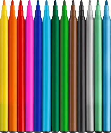 Fixky, sada, FABER-CASTELL "Dino" 10 rôznych farieb + 3  kovové farby 3