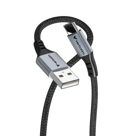 USB kábel, USB-A - USB-C, 1,2 m, VERBATIM, čierna 3