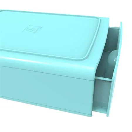 Box na dokumenty, plast, 1 zásuvka, EXACOMPTA "Skandi", ľadový modrý 2