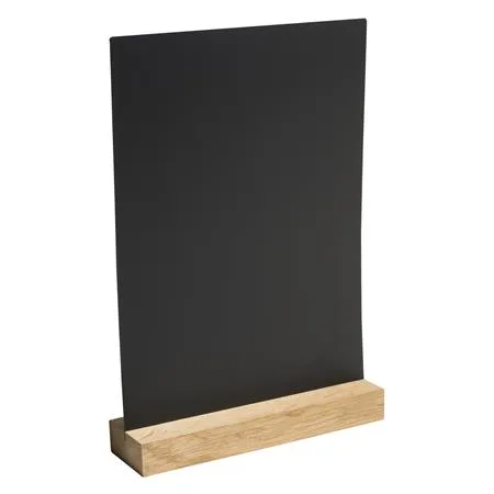 Tabuľa popisovateľná kriedou, vertikálna, A4, menu, čierna 2