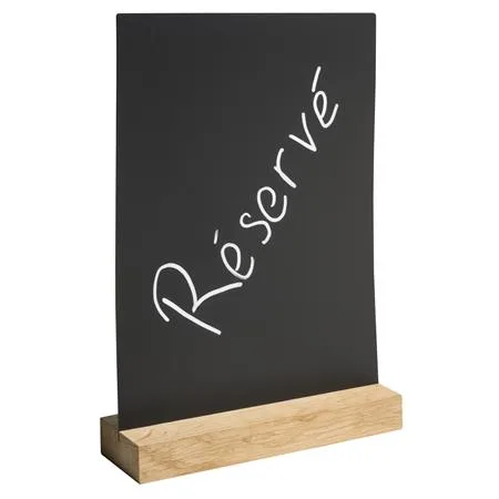 Tabuľa popisovateľná kriedou, vertikálna, A4, menu, čierna 3