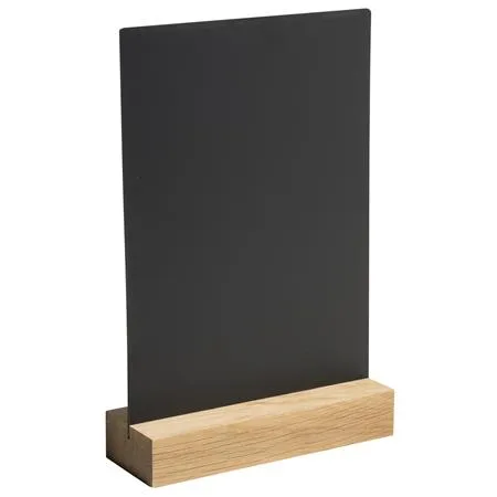 Tabuľa popisovateľná kriedou, vertikálna, A5, menu, čierna 2