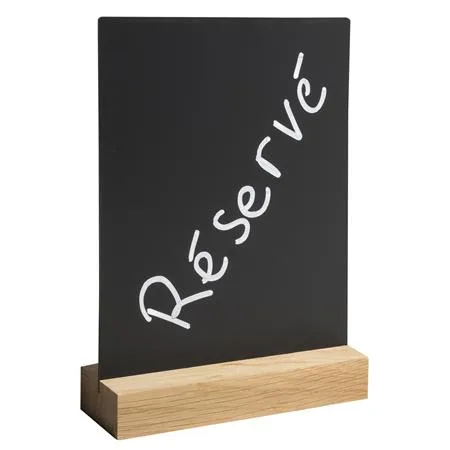 Tabuľa popisovateľná kriedou, vertikálna, A5, menu, čierna 3