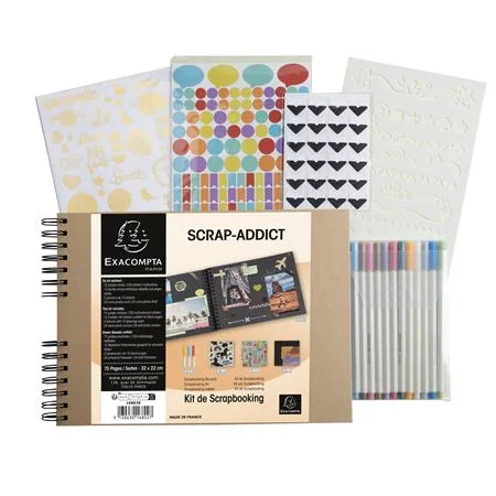 Scrapbook kreatívna sada, EXACOMPTA "Kraft" 3
