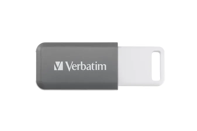 USB kľúč, 128GB, USB 2.0, VERBATIM "Databar", sivý 2
