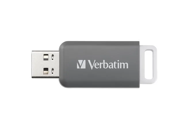 USB kľúč, 128GB, USB 2.0, VERBATIM "Databar", sivý 4