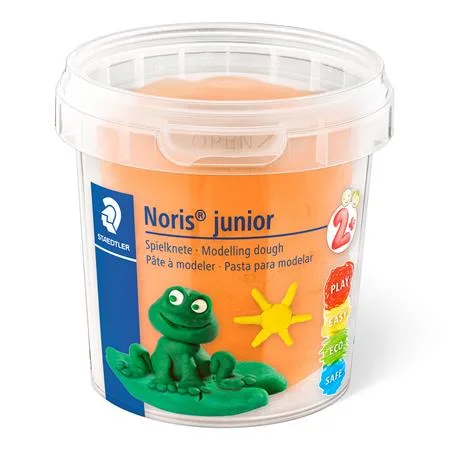 Modelovacia plastelína, sada, STAEDTLER "Noris® junior 813", 4 rôzne neónové farby 2