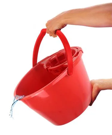 Vedro so žmýkacím košom, 11 l, BONUS, červené 4