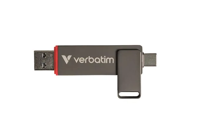USB kľúč, 512GB, USB-A/C 3.2 Gen1, VERBATIM "Dual QuickStick", čierny 2