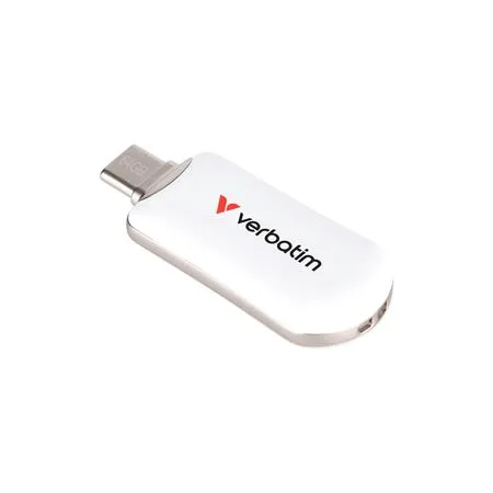 USB kľúč, 64GB, USB-C 3.2 Gen1, VERBATIM "Plectra", biely 2